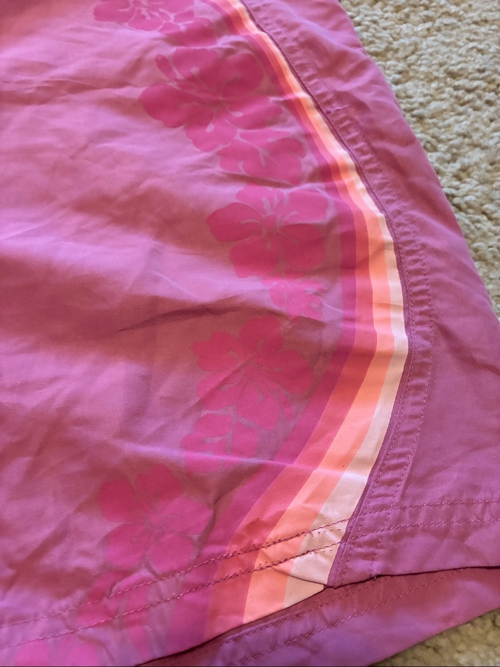 Surf/board shorts Rose-Pink with Side Stripe Detail. - Picture 2 of 7